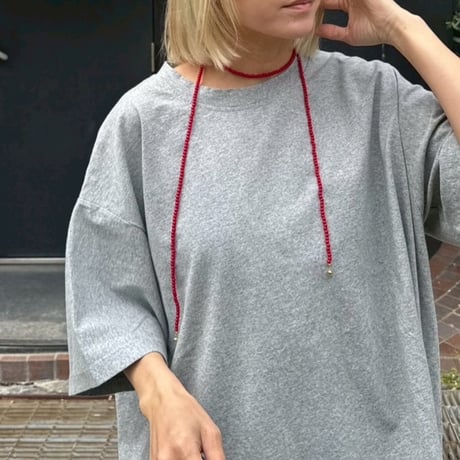beads choker red