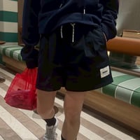 short nylon pants “NAVY”