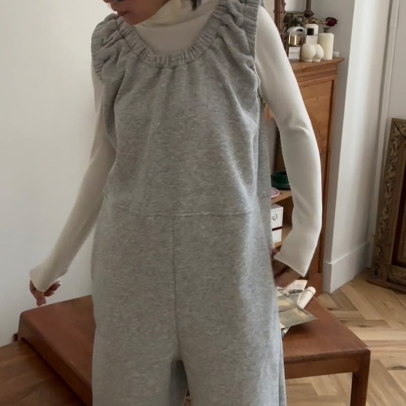 MOKA tag coverall sweat スウェット　オールインワン MOKA tag coverall sweat | MOKA