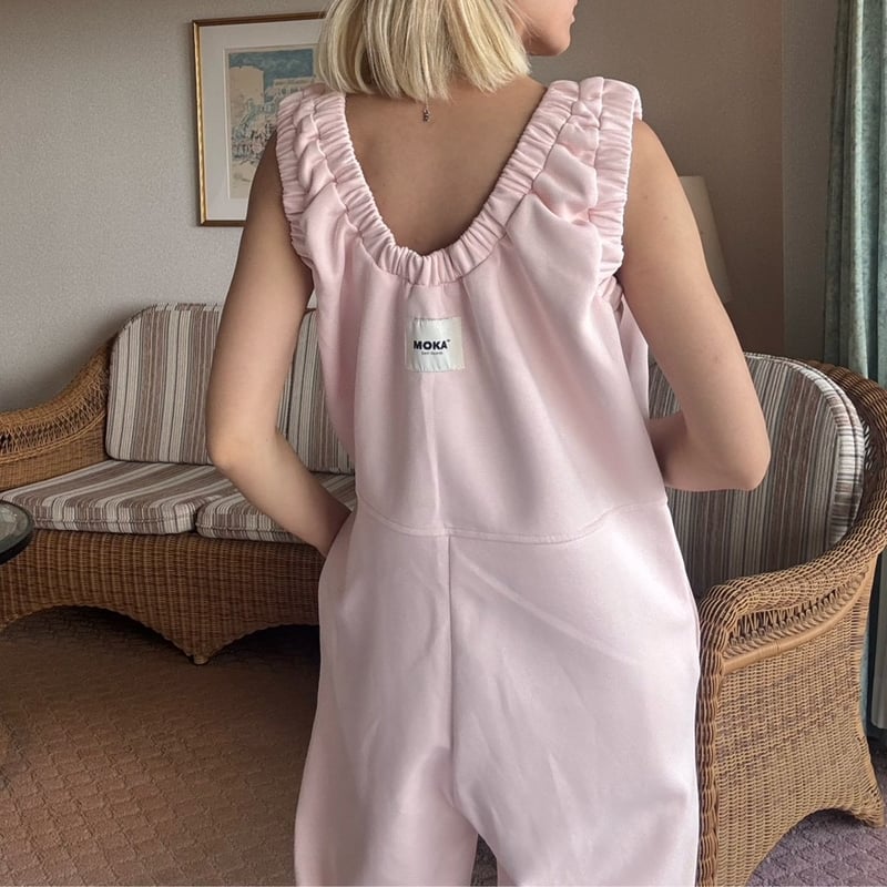 サロペット・オーバーオール・オールインワン MOKA loopback sweat coverall pink loopback sweat coverall / pink | MOKA