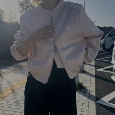 satin blouson