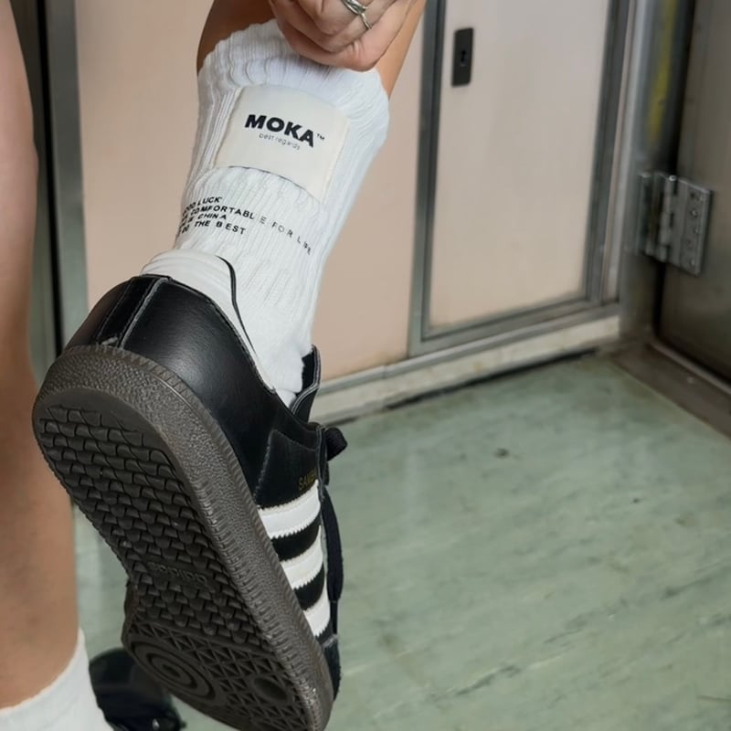 MOKA tag SOCKS white | MOKA