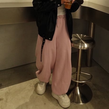 drawstring pants pink