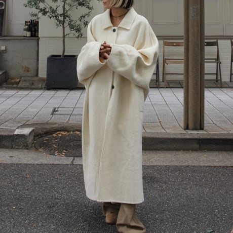 Rever  wool long coat