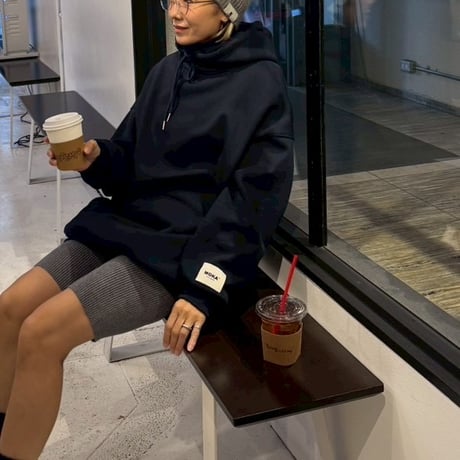 Fleece-lined  oversize hoodie