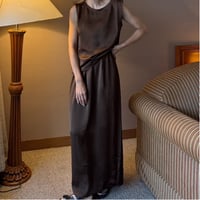 satin skirt 〝BRAUN〟