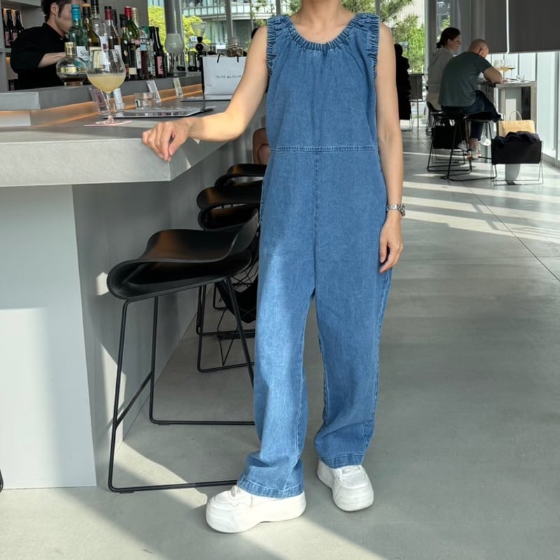 サロペット・オーバーオール・オールインワン MOKA tag denim coveralls MOKA tag denim coveralls | MOKA