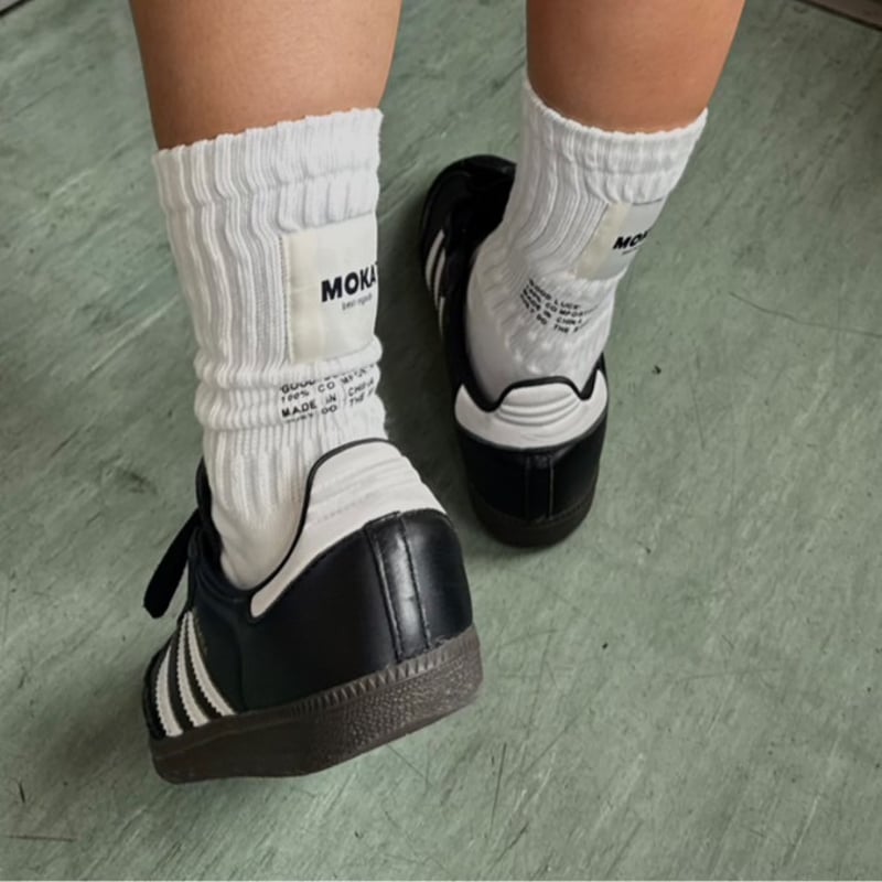 MOKA tag SOCKS white | MOKA