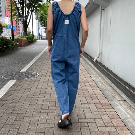 MOKA tag  denim coveralls