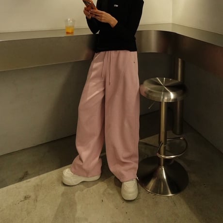 drawstring pants pink