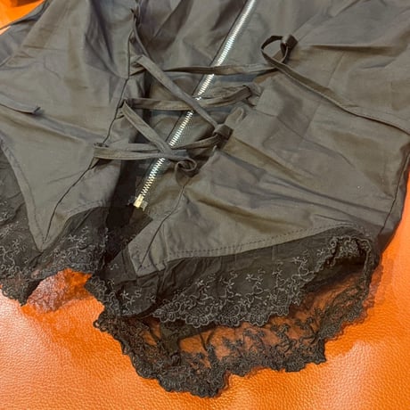 back lace-up blouse