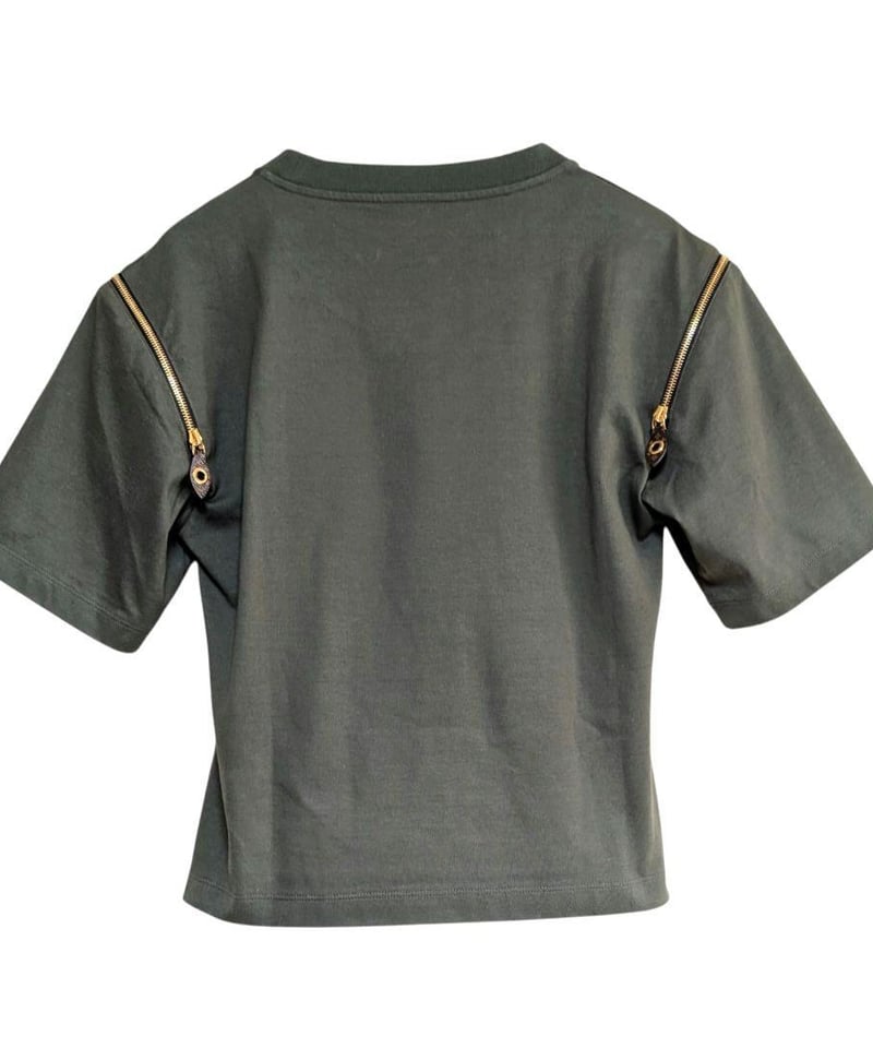 Louis Vuitton モノグラムチェーン装飾 ZIPTシャツ 半袖オリーブ | Offi