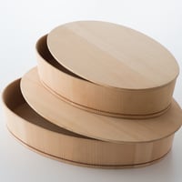 さわら楕円の飯台 専用蓋付