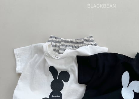 *. 即納  .*  black bean Bunny-T 2025夏 韓国子供服