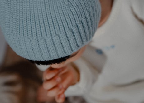 *. 即納  .* atomeme Almond knit beanie 2025春韓国子供服