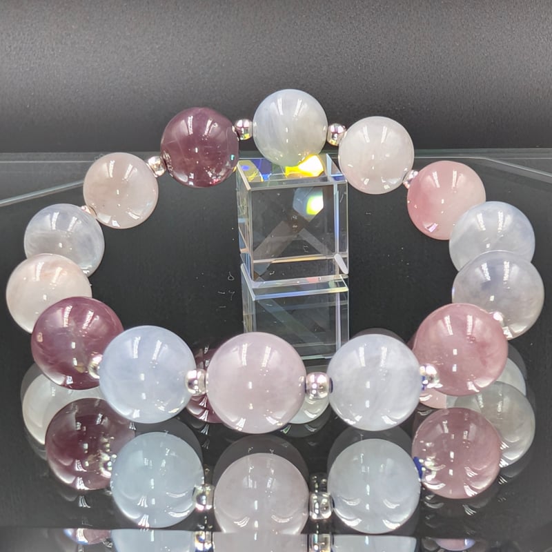 ✵奇跡の蒼薔薇石◇約11.5〜12mmマダガスカル産 ブルーローズクォーツ