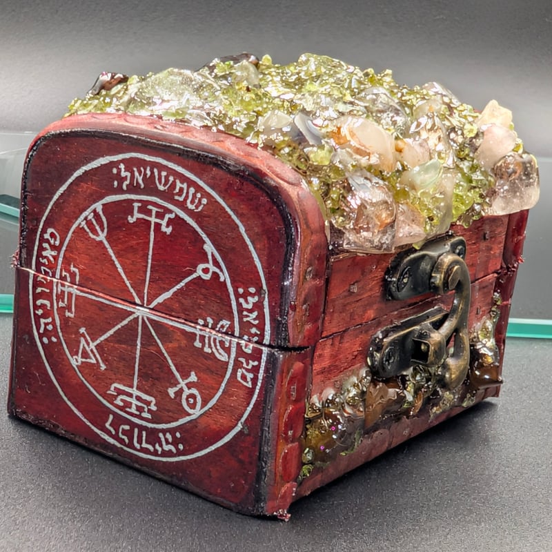 【1点物】 ソロモン王の鍵 護符魔術オルゴンボックス 〜日曜日照応・太陽護符〜 1点物】 ソロモン王の鍵 護符魔術オルゴンボックス 〜日曜日照応