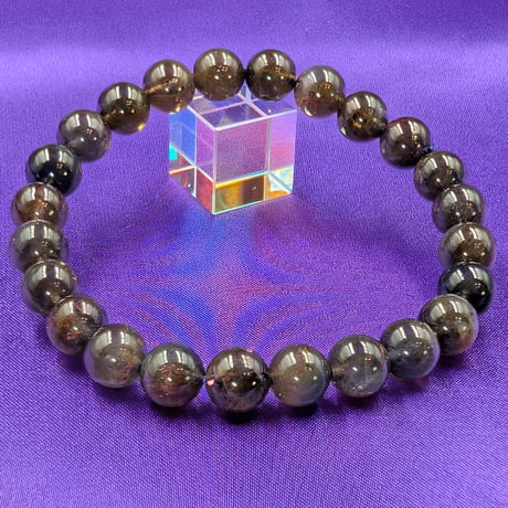 日月星天珠＆ブラッドショットアイオライト＆サンストーン　ブレスレット 日月星天珠＆ブラッドショットアイオライト＆サンストーン