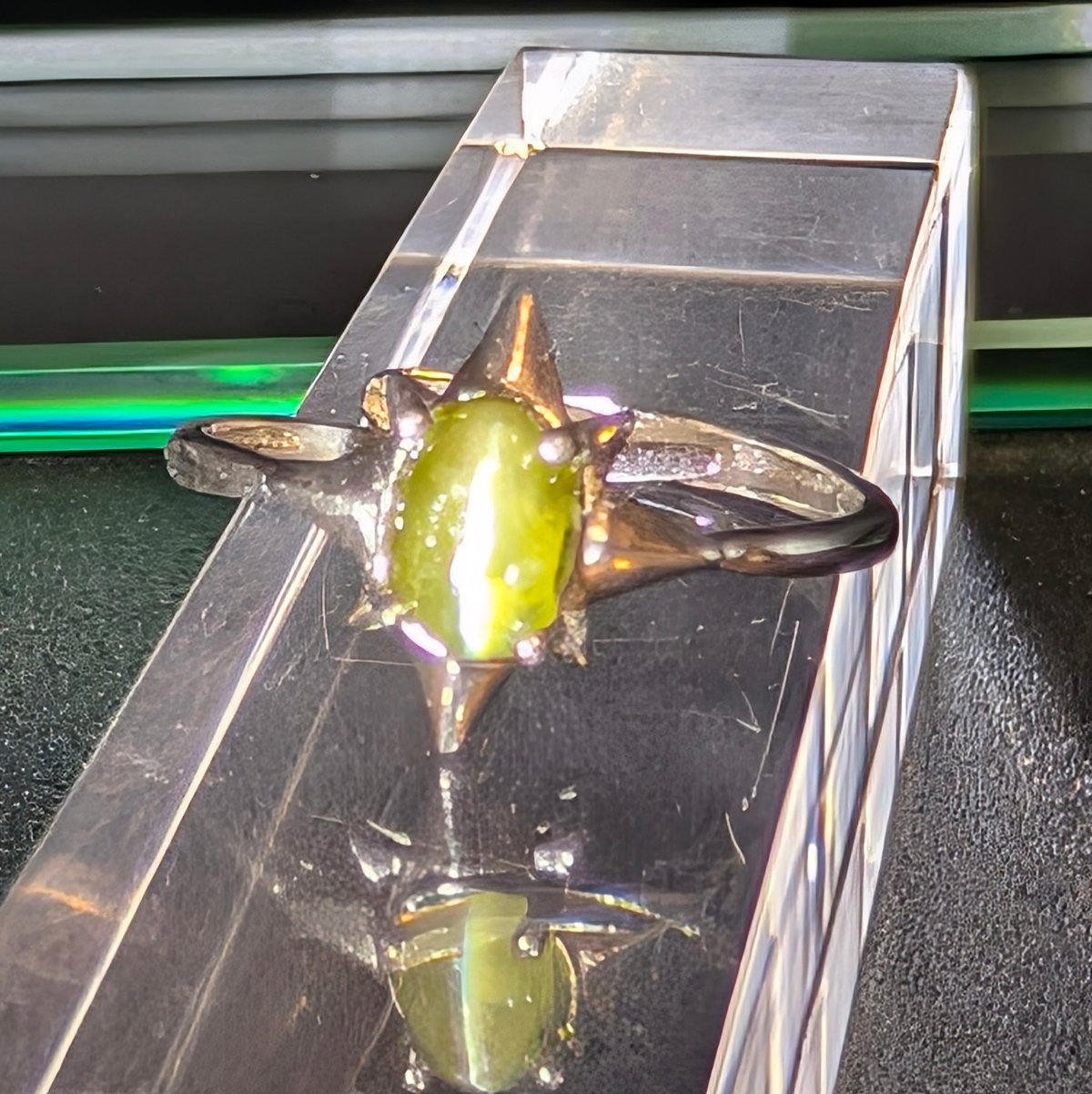 ラスト！『魔法石クリソベリルキャッツアイ』シルバー925リング〜力の指輪シリーズ ラスト『魔法石クリソベリルキャッツアイ』シルバー925リング〜力の