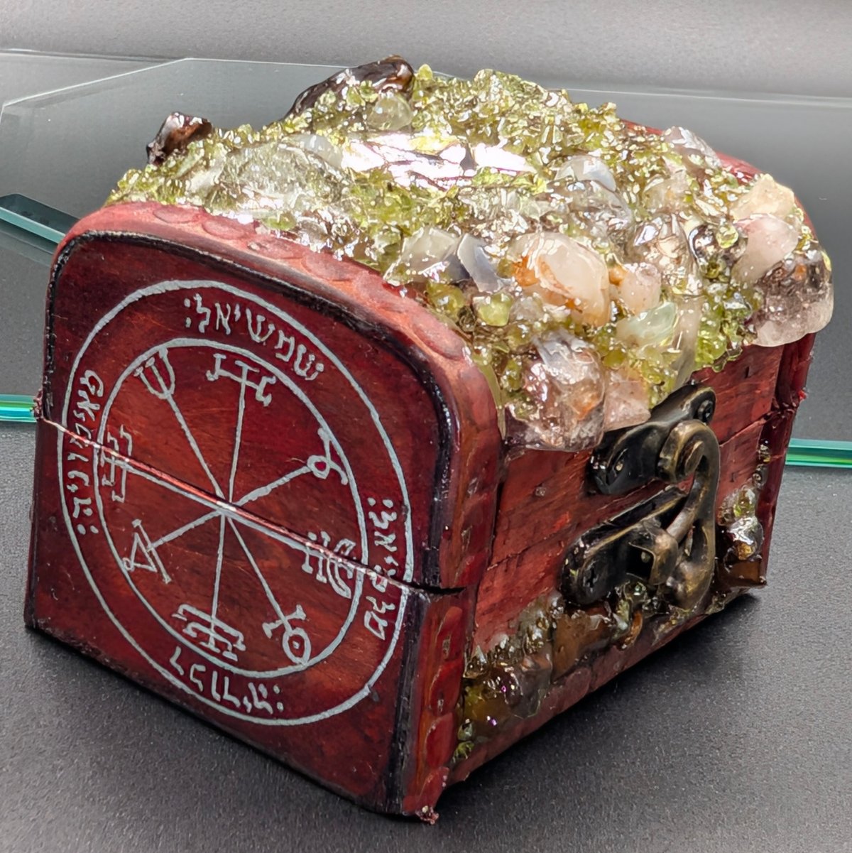 【1点物】 ソロモン王の鍵 護符魔術オルゴンボックス 〜日曜日照応・太陽護符〜 1点物】 ソロモン王の鍵 護符魔術オルゴンボックス 〜日曜日照応・太陽