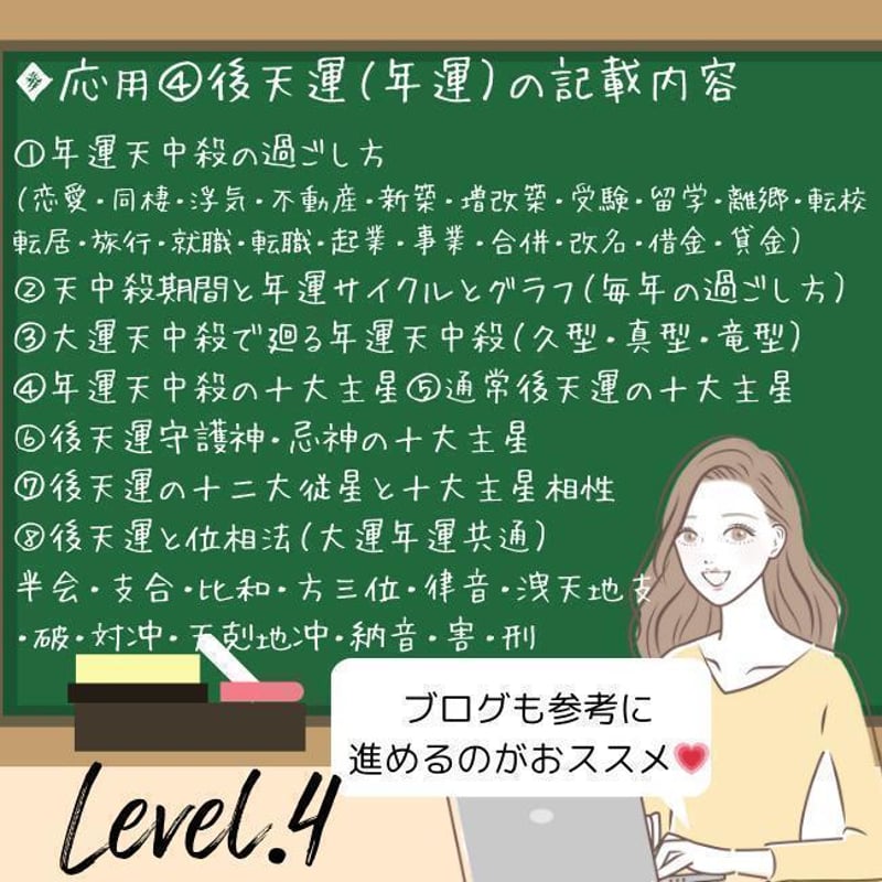 応用】④後天運早見表（年運編） LV.4 | ゆめ乃算命学