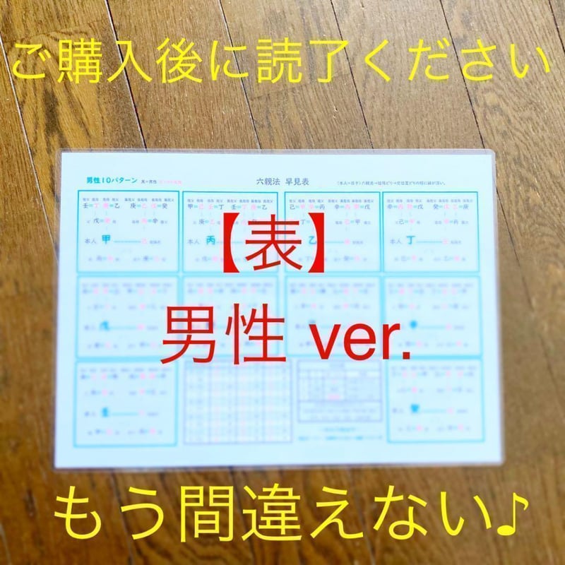 算命学教材【位相法の全て】 応用】⑤六親法（家族/親族関係） LV.4 | ゆめ乃算命学