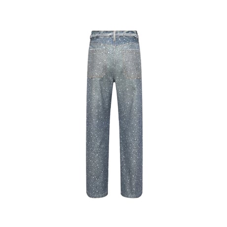 BIRTH OF ROYAL CHILD / ３D printing washed full diamond denim blue