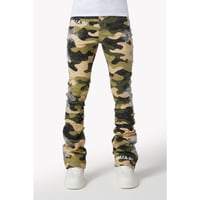 GUAPI / camo cross denim