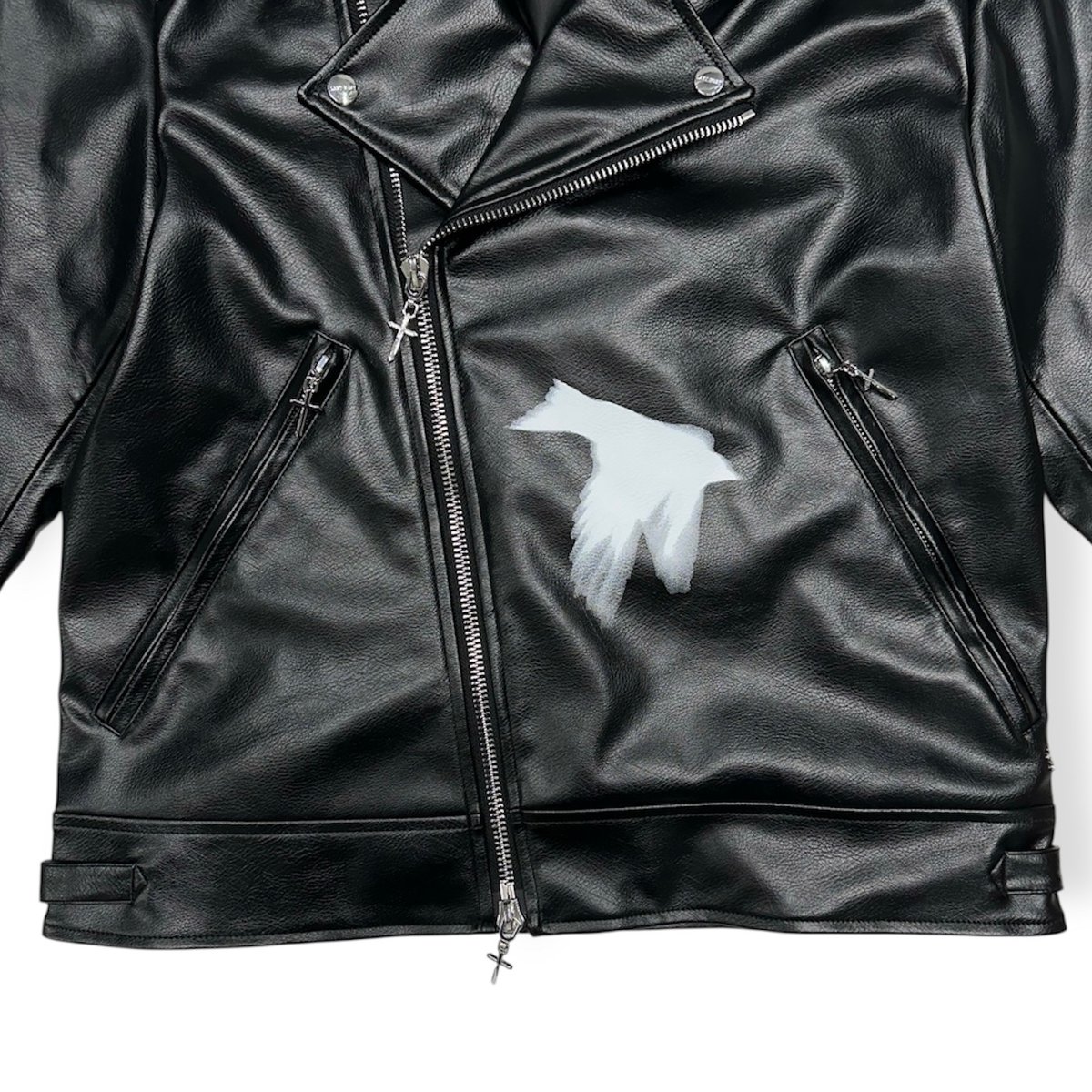 ジャケット・アウター LAST NEST / Dove Riders Jacket / Bl ラストネスト LAST NEST Dove Riders Jacket （Black） -FASCINATE