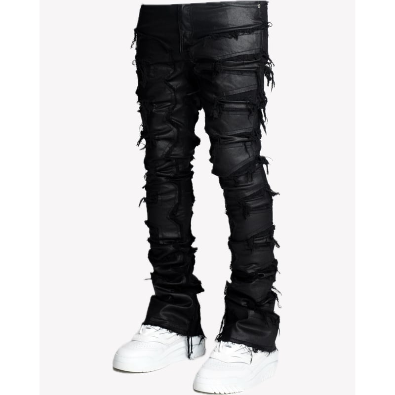 パンツ GUAPI OBSIDIAN BLACK STACKED DENIM GUAPI / obsidian black waxed stacked denim | OT