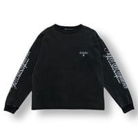 A Good Bad Influence / all logo L/S tee black