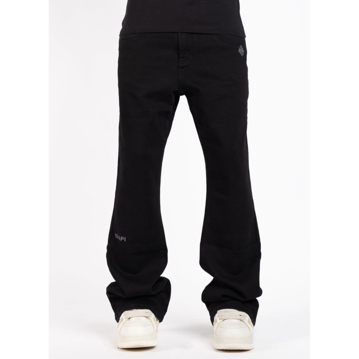 GUAPI / obsidian black basics flared denim | OT