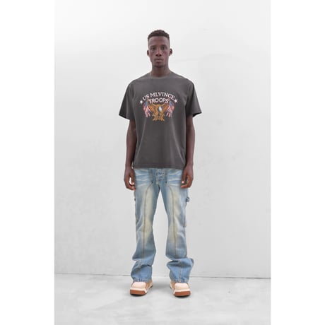MLVINCE / troops s/s tee black