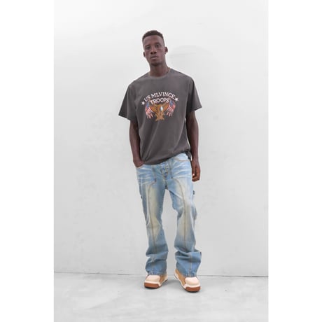 MLVINCE / troops s/s tee black