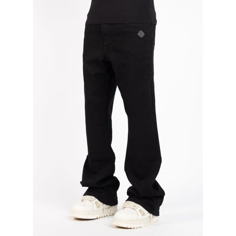 GUAPI / obsidian black basics flared denim | OT