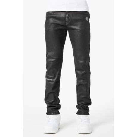 送料無料【GUAPI】OBSIDIAN BACK WAXED BASIC DENIM ブラック GUAPI / obsidian back waxed basic denim | OTHEL