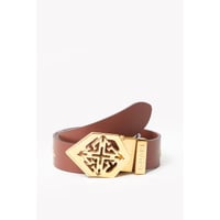 ASKYURSELF / signature OG cross leather belt |