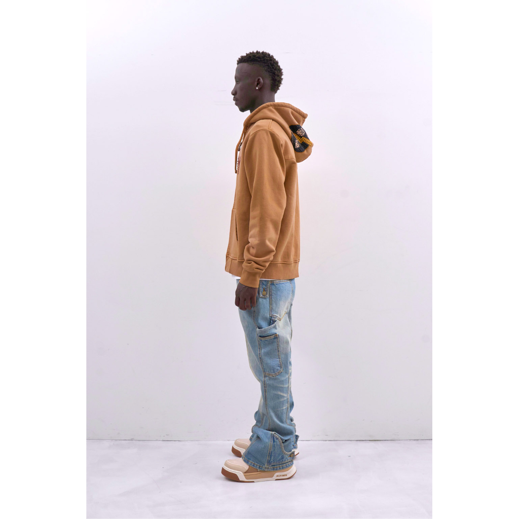 MLVINCE / army zip hoodie brown | OTHELLO FUKUOKA