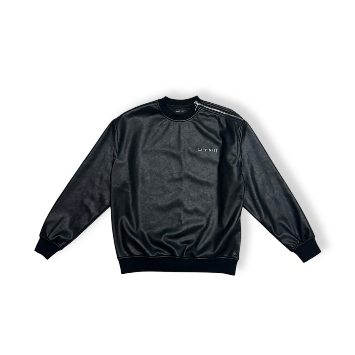 【Mサイズ✨】LAST NEST ラストネスト Othello別注 スウェット LAST NEST /leather crewneck | OTHELLO FUKUOKA