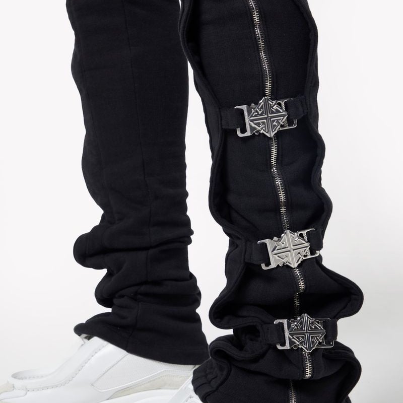 【国内入手困難✨️】GUAPI flared sweat pants GUAPI / OBSIDIAN BLACK FLARED SWEAT PANTS | PLUG