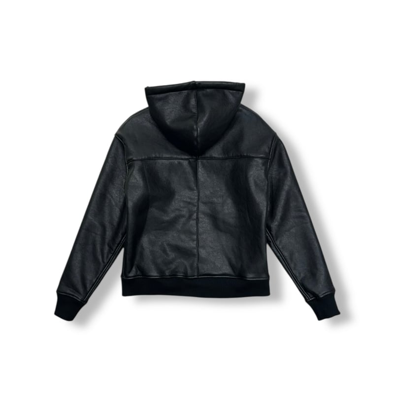 LAST NEST / faux leather boa hoodie | OTHELLO F