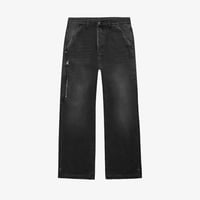 ASKYURSELF / cross pocket phrase denim