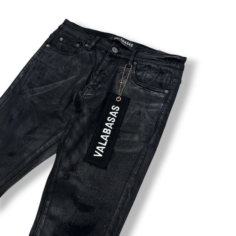 パンツ valabasas nitrous denim VALABASAS / nitrous stacked black waxed | OTHEL