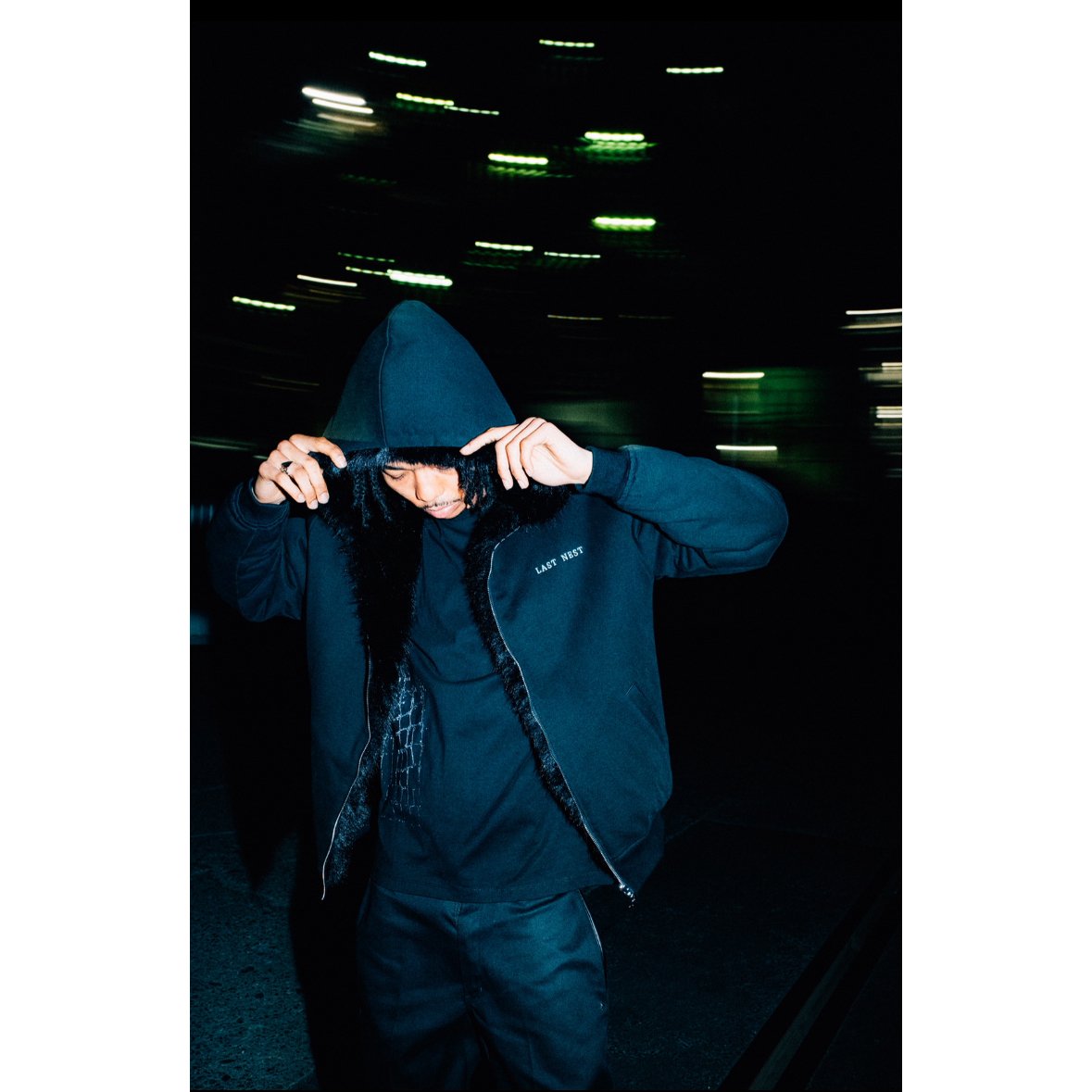 LAST NEST / reversible fur hoodie | OTHELLO FUK