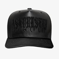 ASKYURSELF/CROSS/GOTH LOGO TRUCKER メッシュ キャップ ASKYURSELF / goth leather truker cap | OTHELLO