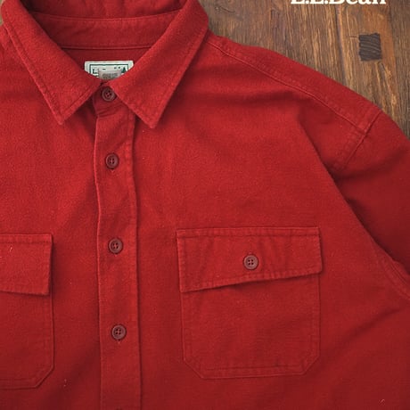 【AtLast&Co】シャモアクロスシャツ　レッド　14 1/2 シャモアクロス | STORES