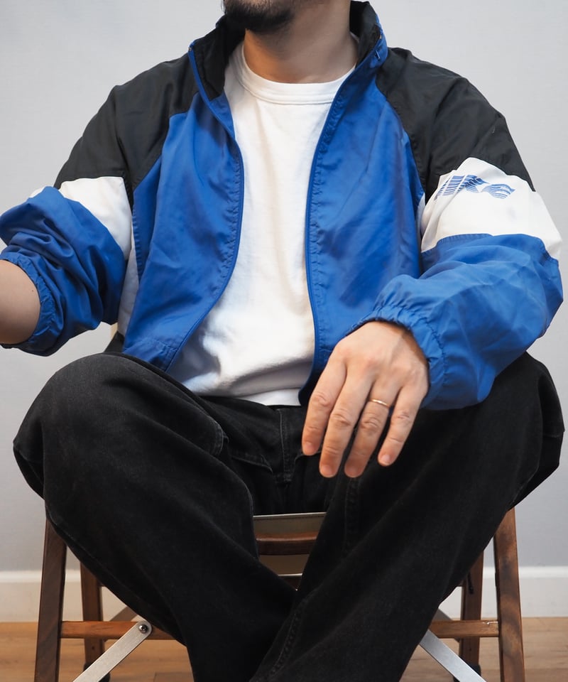 8WE630 90's NIKE ナイロンジャケット 90s］Nike 3color ナイロンジャケット 銀タグ | Darling Hold m