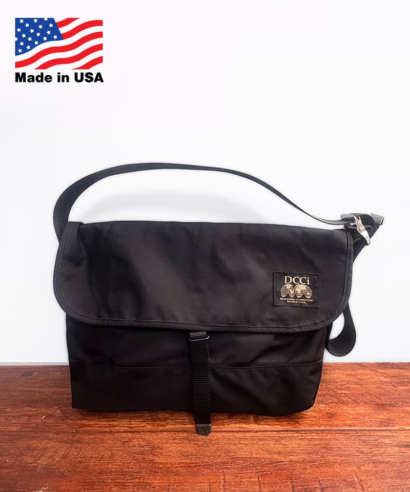 DCCI メッセンジャーバッグ Bag］DCCI Messenger Bag / ブラック / USA製 / バリスティック