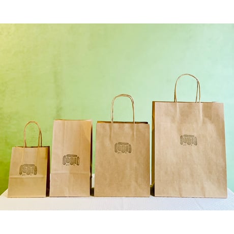 贈り物用 紙袋（屋根と壁ロゴスタンプ入り）