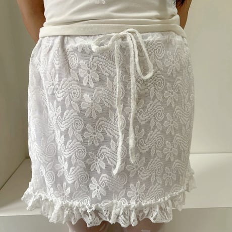 flower lace skirt